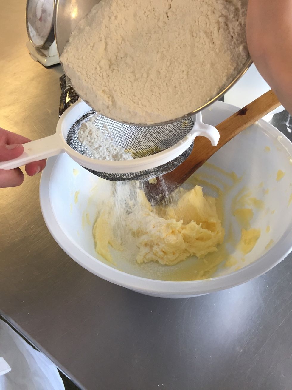 Sieve the flour into the same bowl
