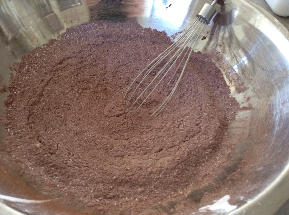 Sieve the icing sugar, cocoa powder and salt in a large bowl.