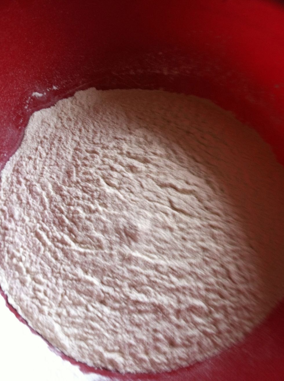 Sift all your dry ingredients together in small bowl.