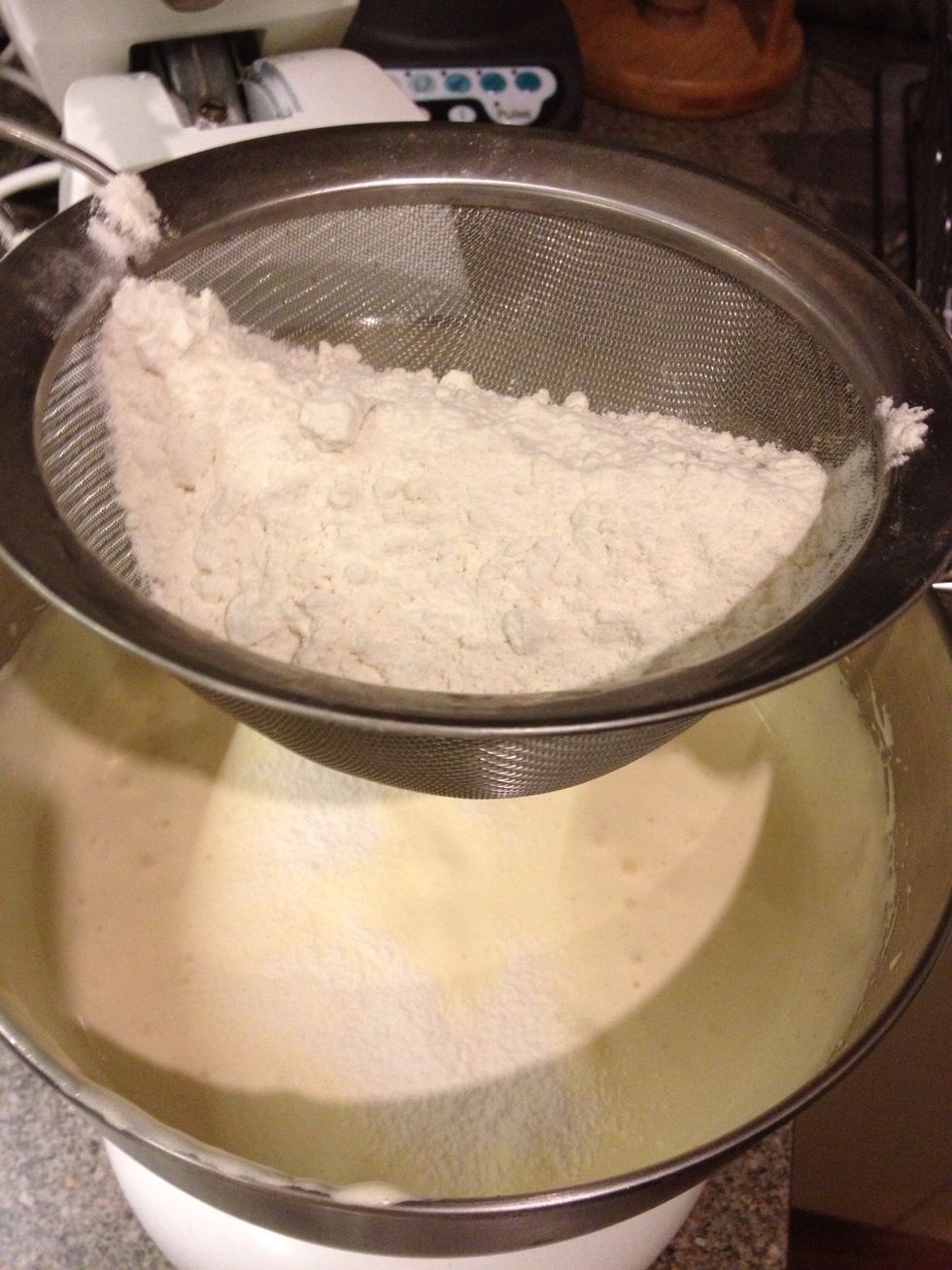 Sift in your flour