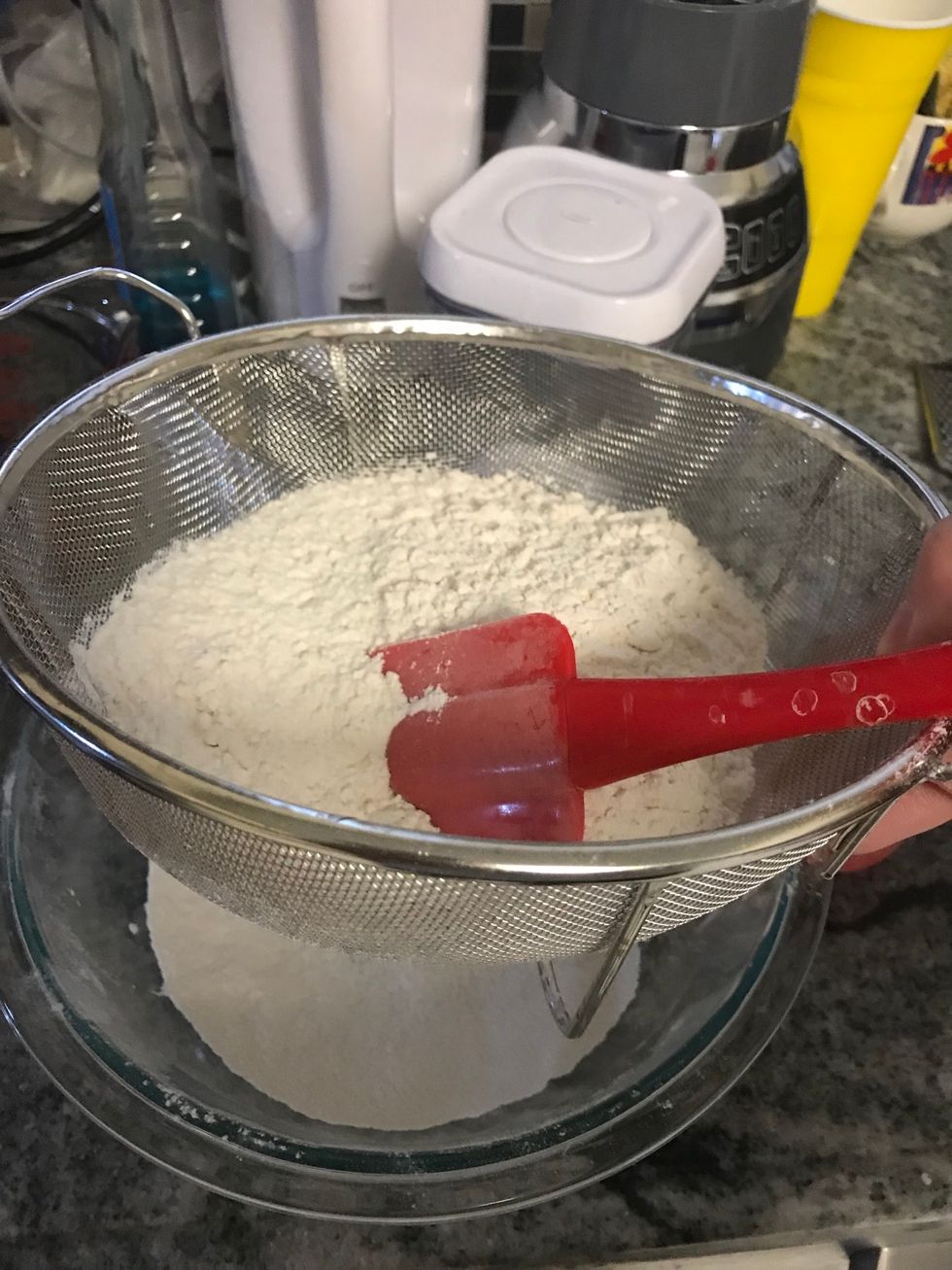 Sift the dry ingredients twice, but really do it cuz it makes a difference.