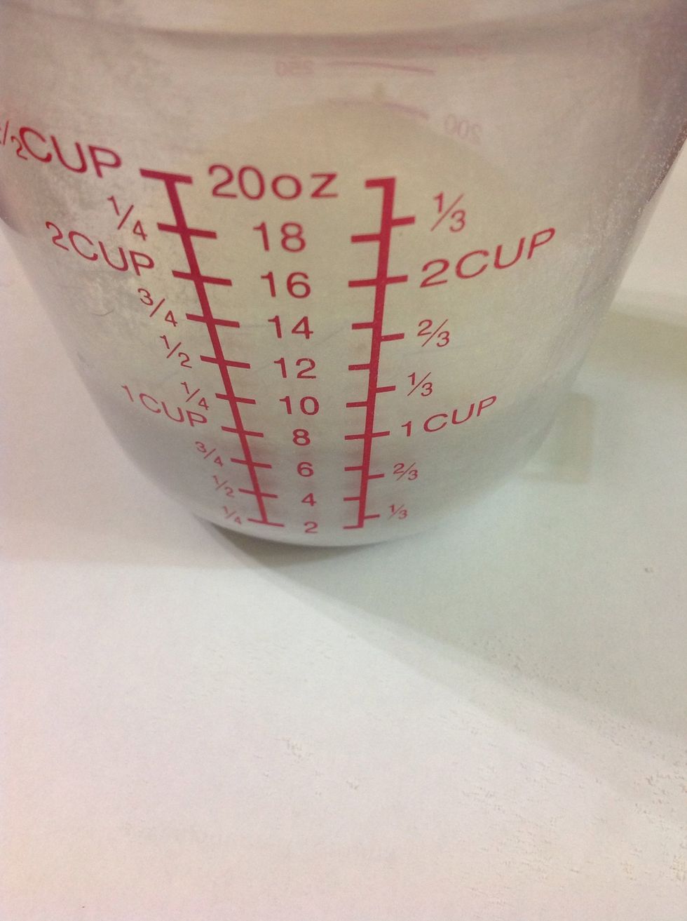 Sift the flour and set aside in a bowl, then add the sugar, baking powder, soda, and salt. Mix together for 30 seconds.