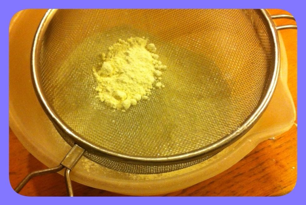 Sift the flour into a large bowl