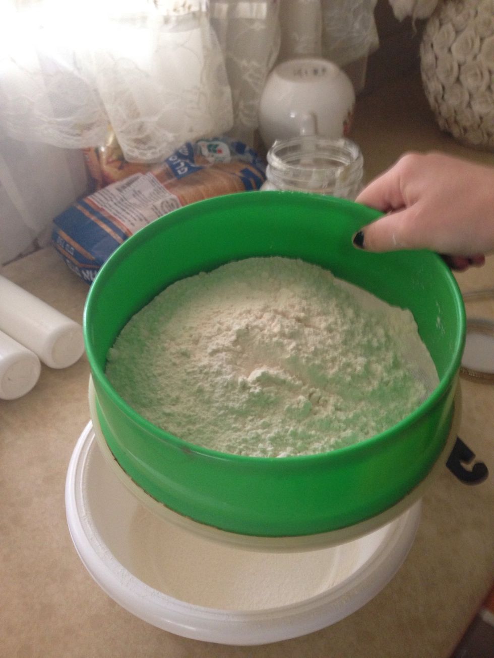 Sift the flour