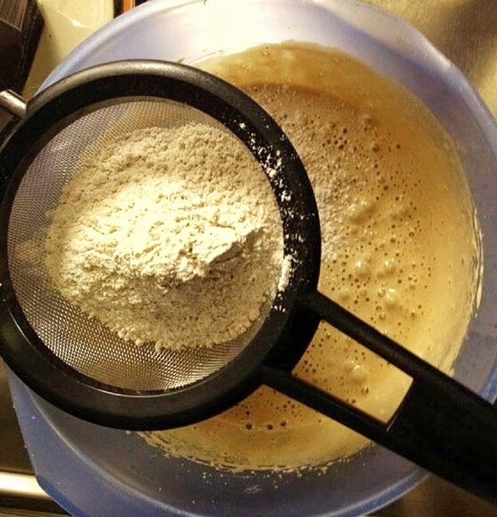 Sift the mixture to avoid lumps.