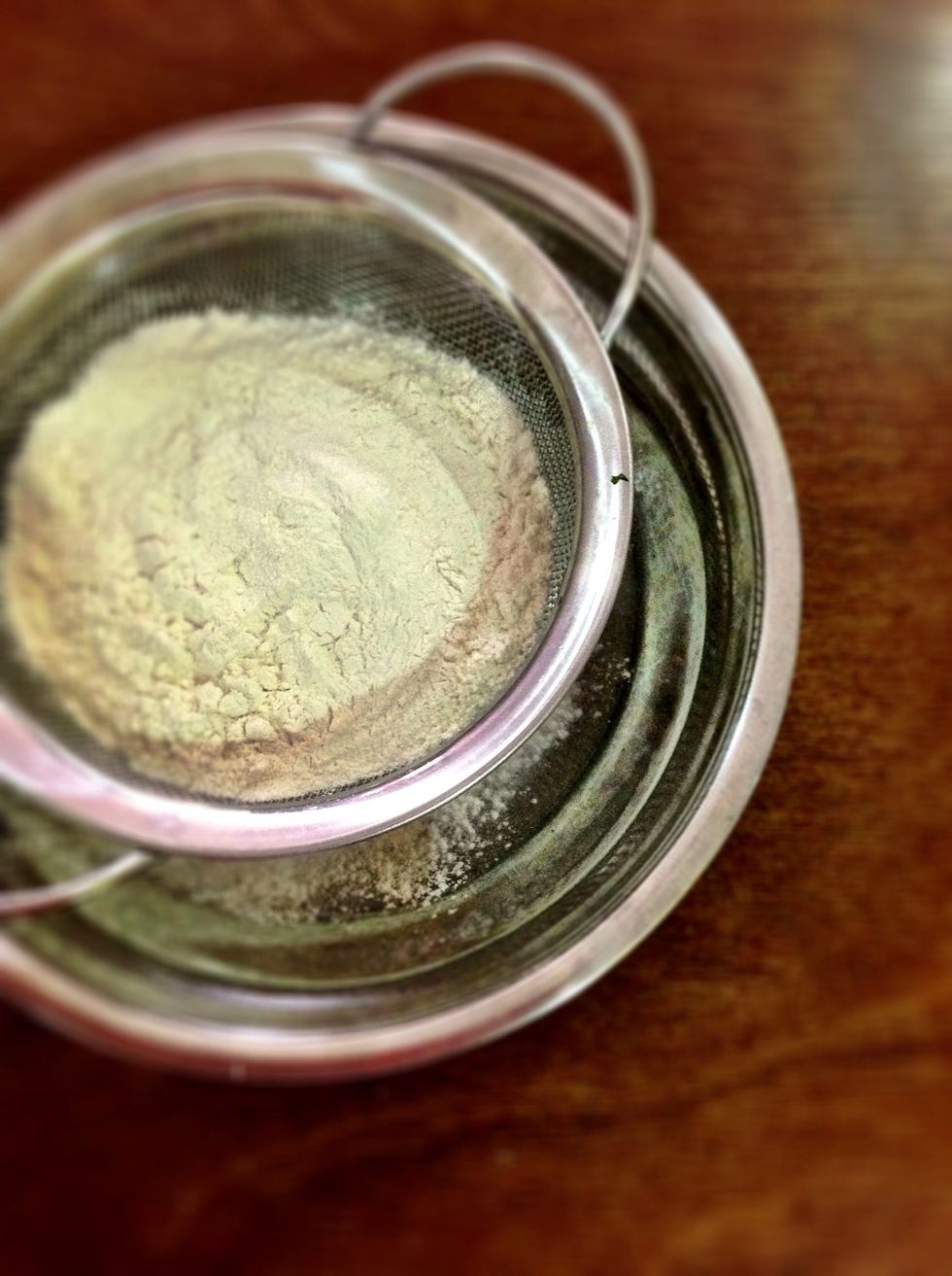 sift the self raising flour