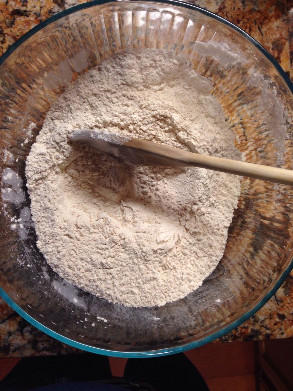 Sift together dry ingredients!