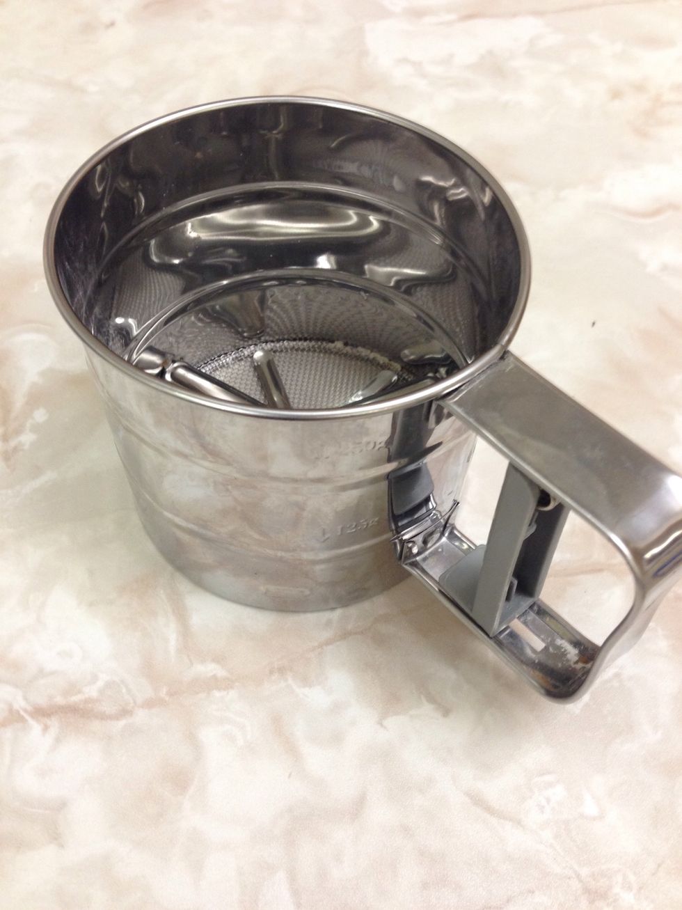 Sifter  This is used to shift flower and powders I can use this when I make muffins