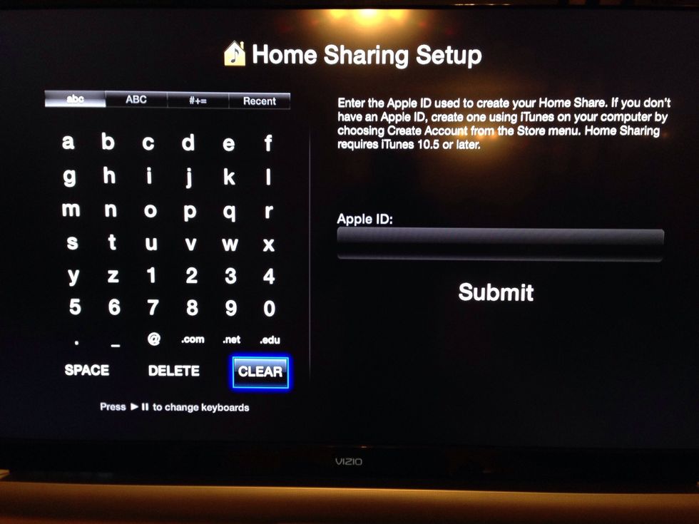 Sign in with your Apple ID and password