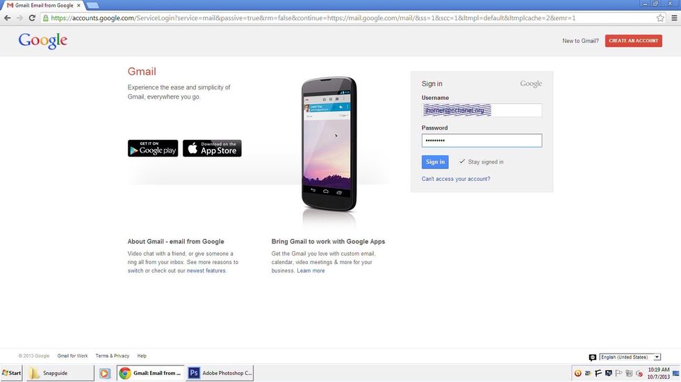 Sign in with your Google Account