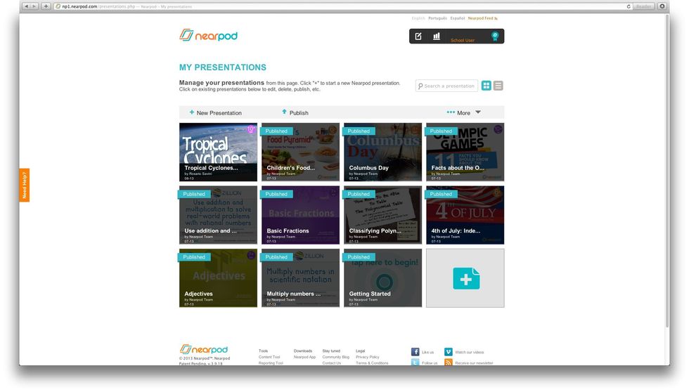 Sign into nearpod.com/login using your creentials to access your library.