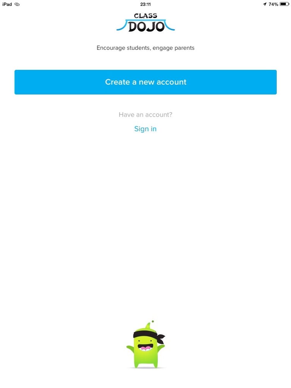 Sign up to Class Dojo