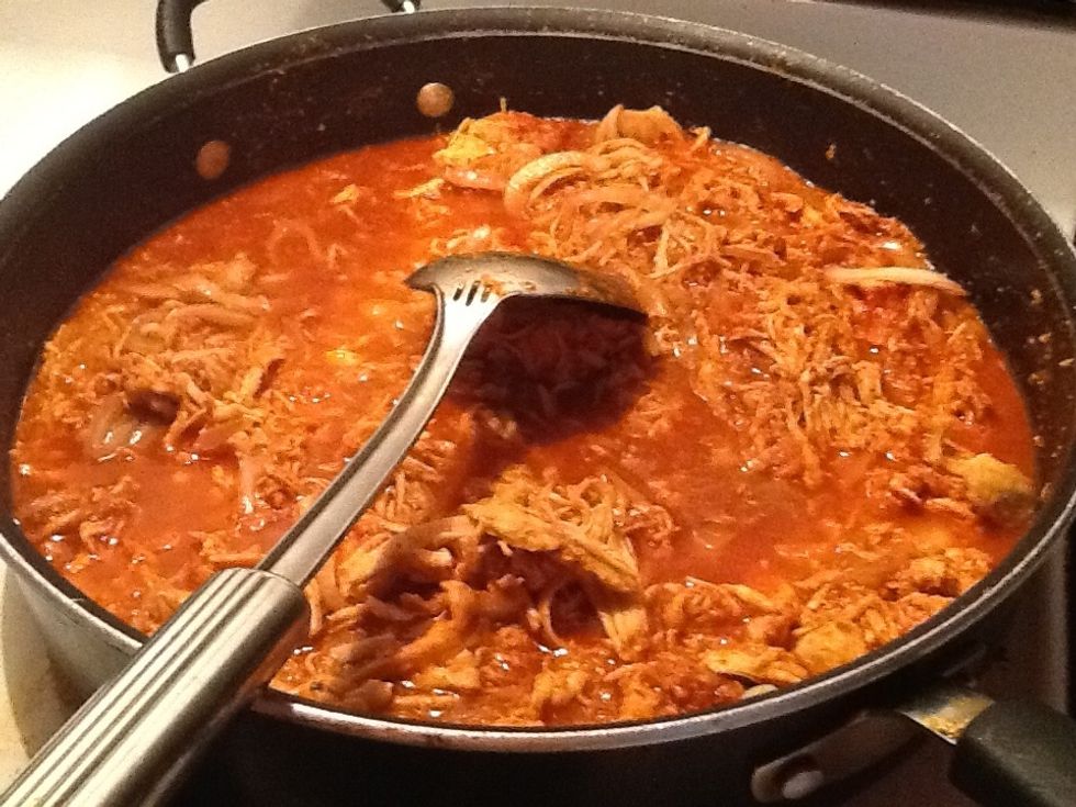 Simmer for about 12 minutes