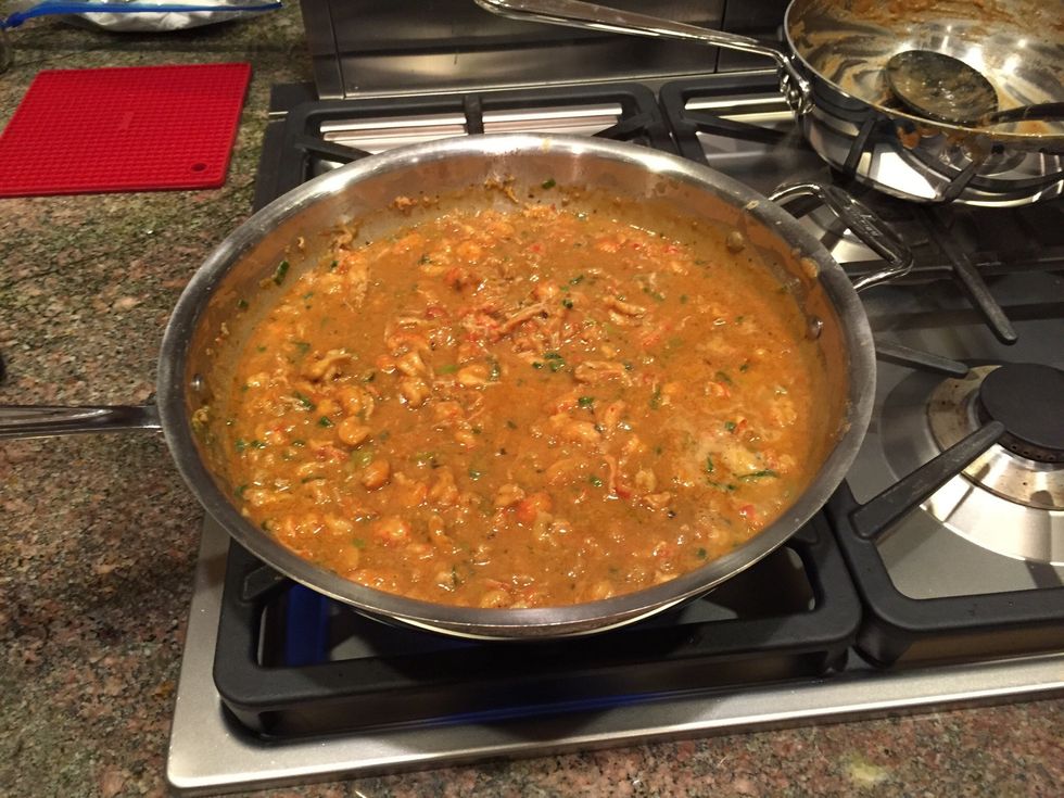 Simmer for about 3 or 4 minutes