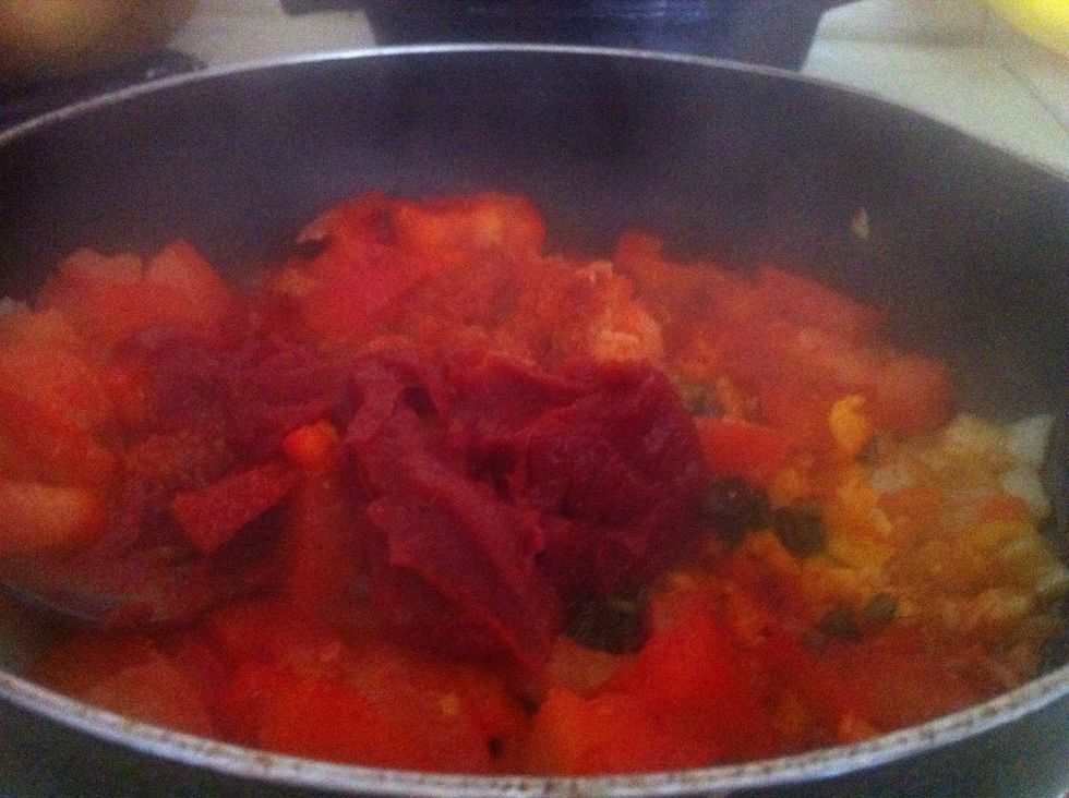 Simmer it for five minutes.