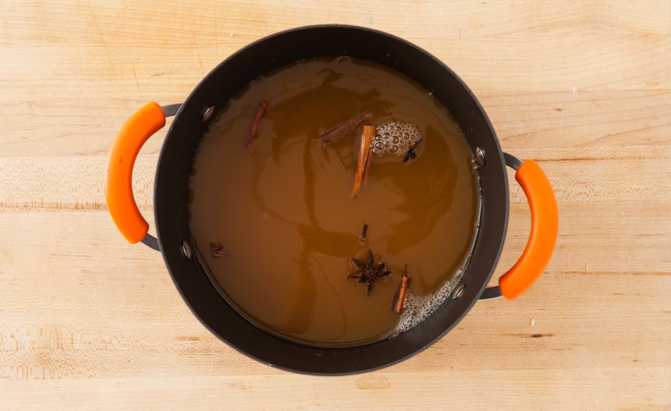 Simmer over low heat for 45 minutes.