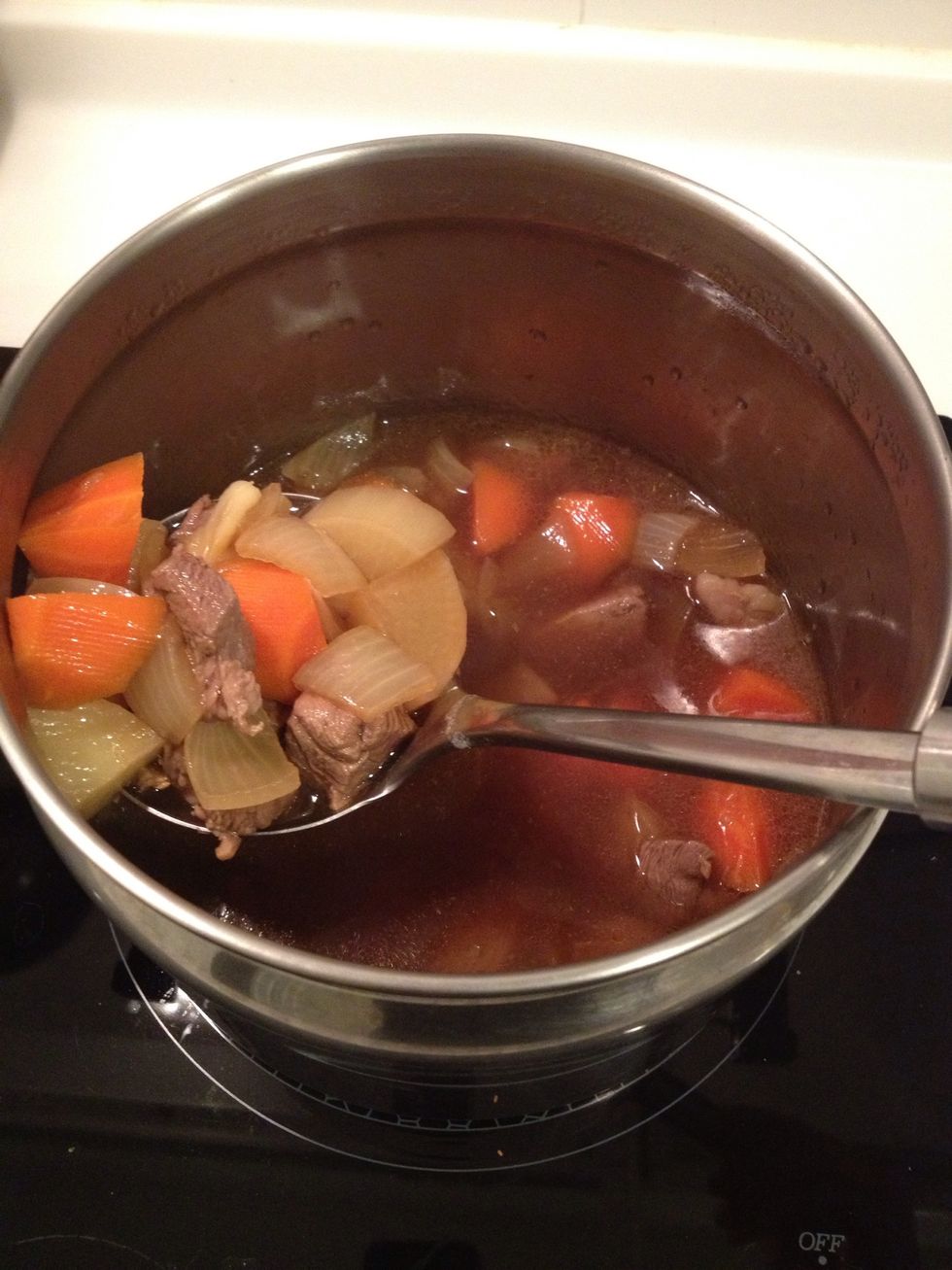 Simmer until all ingredient are tender and well flavored