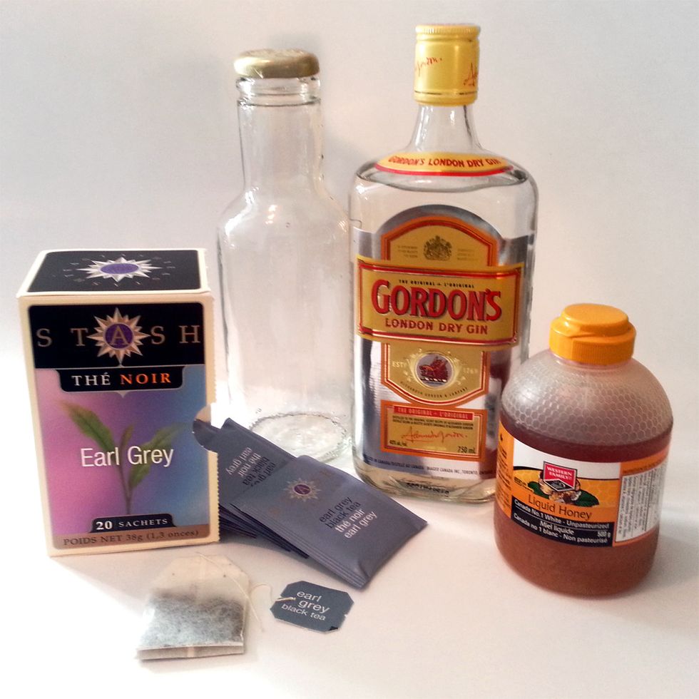 Simple syrup is just a 50:50 mix of water and sugar. As an alternative you could use honey, since honey goes well with tea.