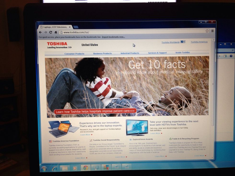 Since I am installing driver for a toshiba, I went to their product page.