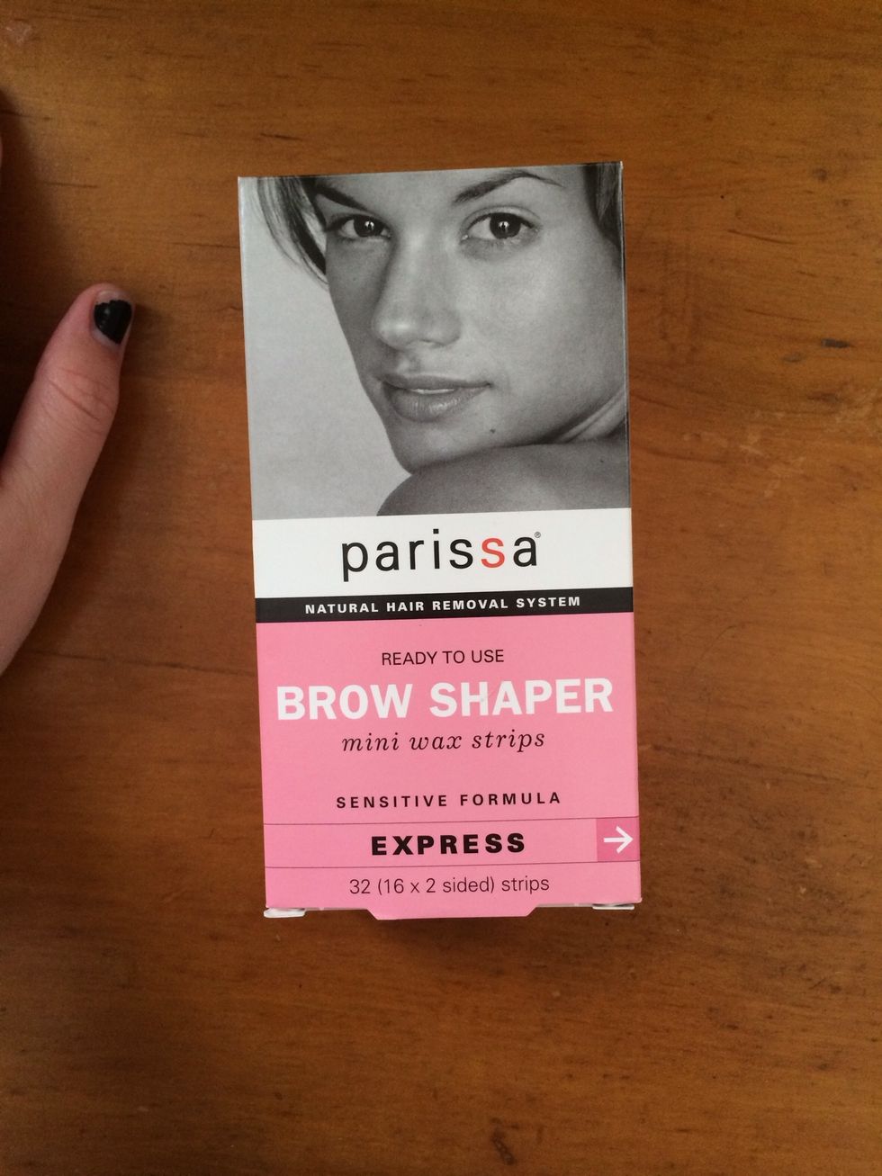 Since I have not plucked or shaped my brows in a while, I will wax them. These are amazing and easy to use, also super cheap.