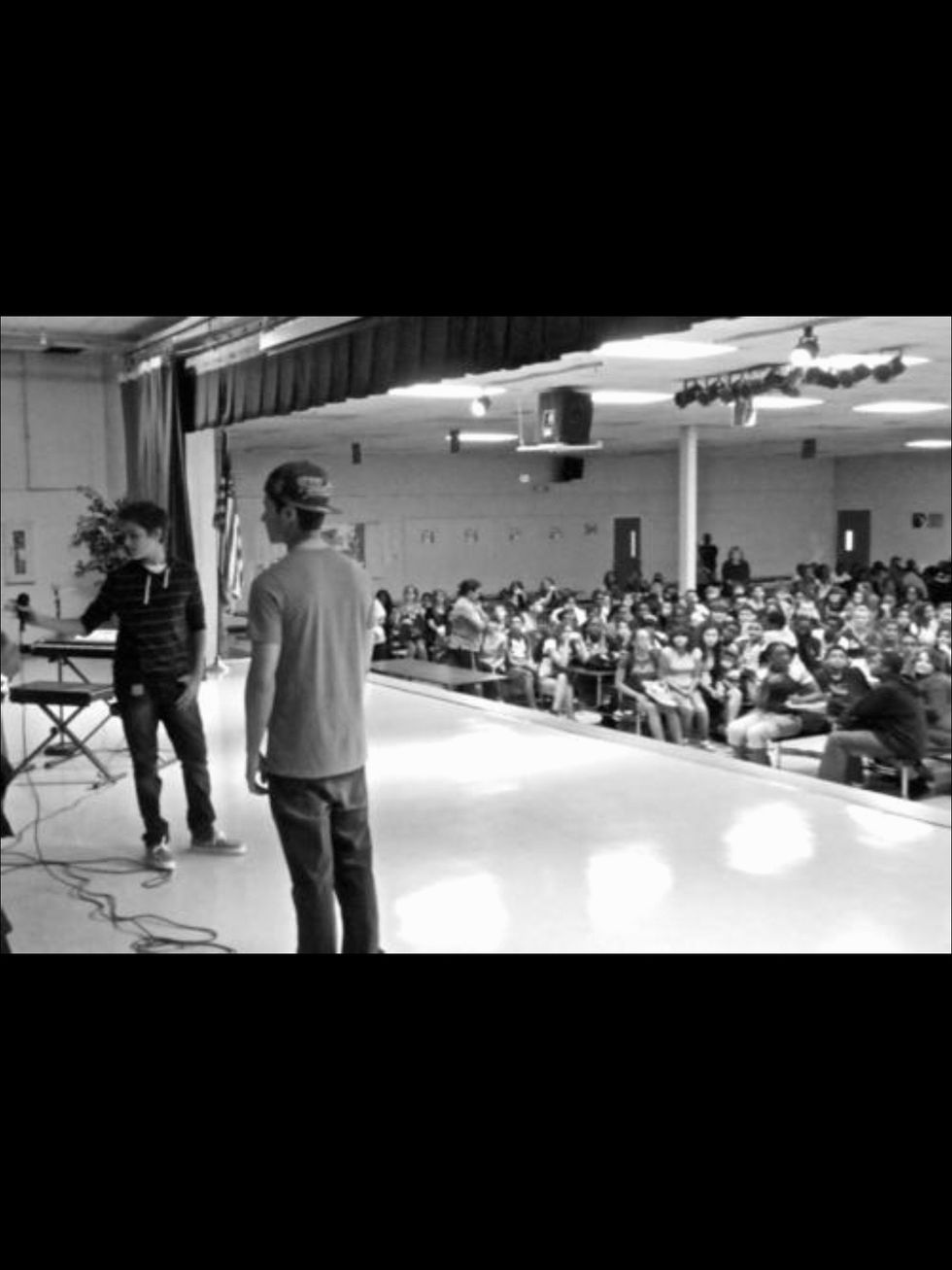 Singing live