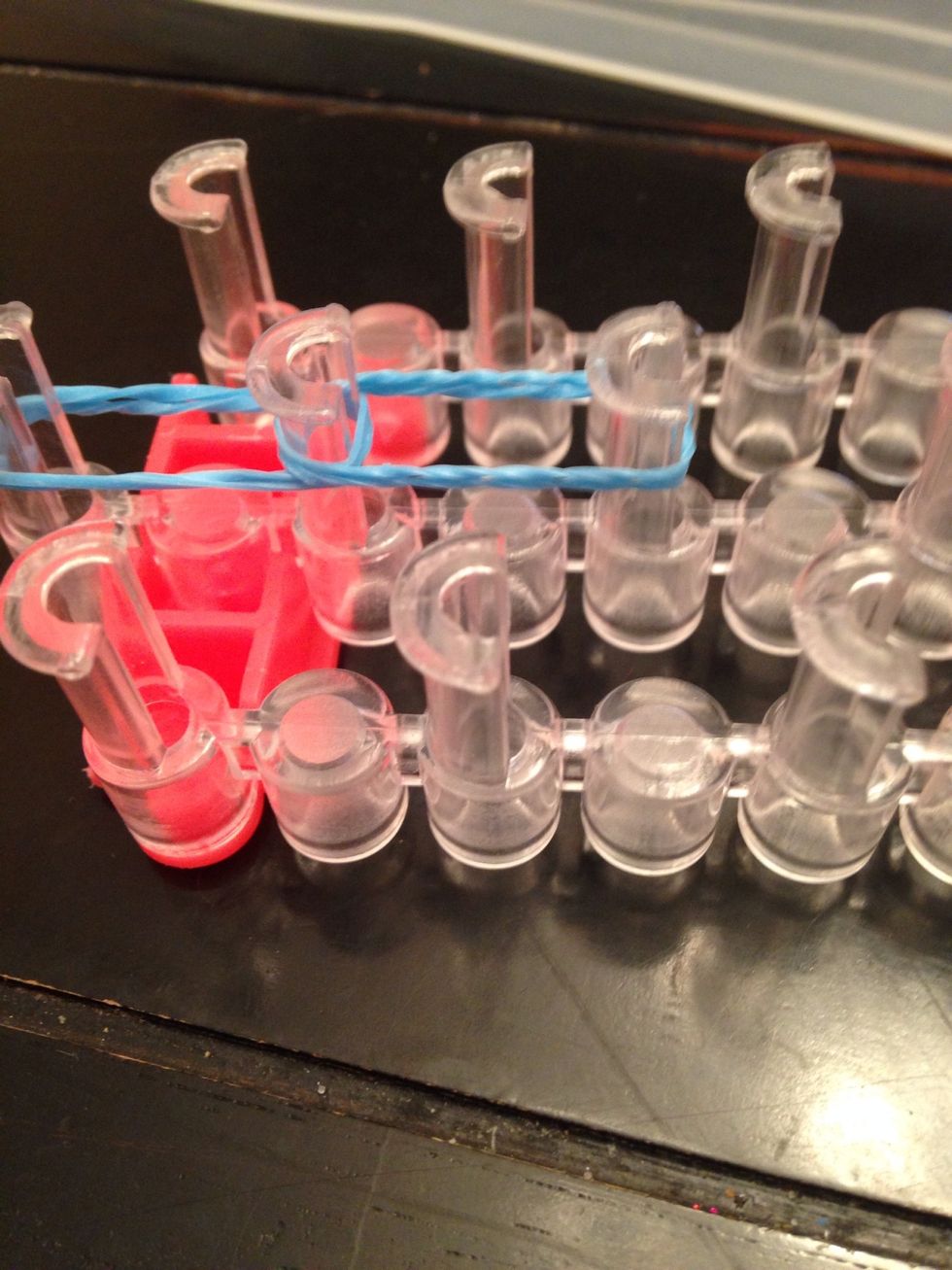 Single, double it and place on loom