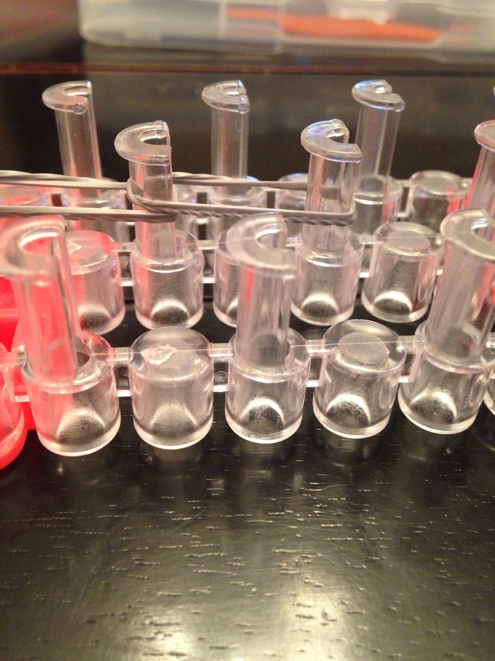 Single, double it and place on loom