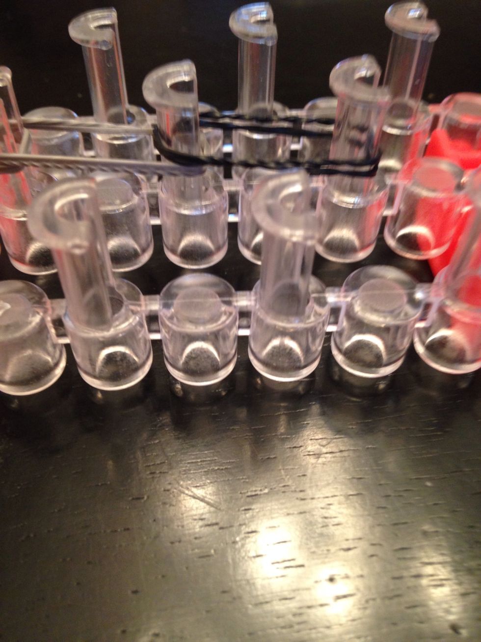 Single, double it and place on loom