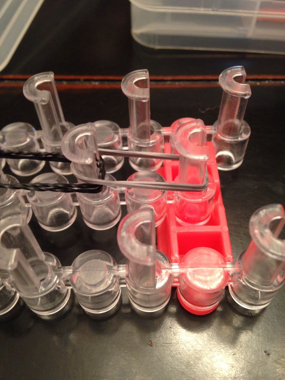 Single, double it and place on loom