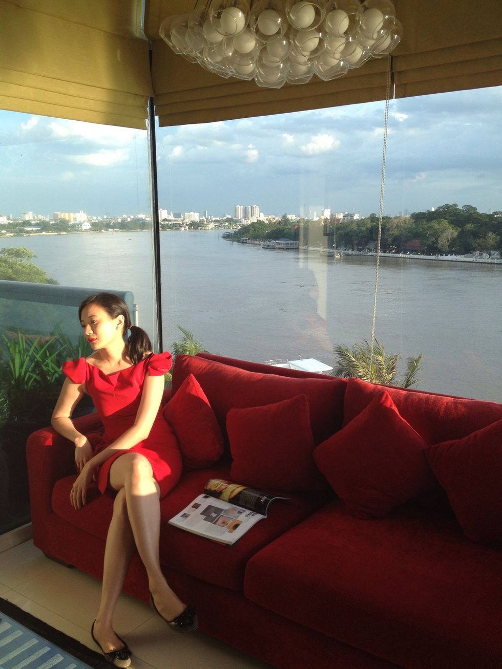 Sit by the window and wait