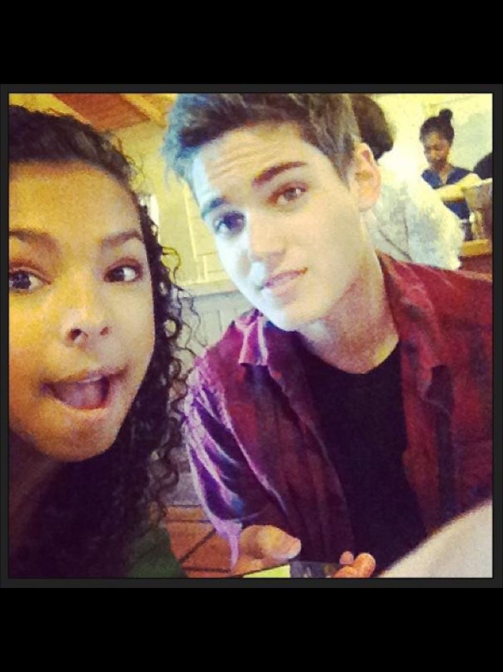 Sitting with friendss