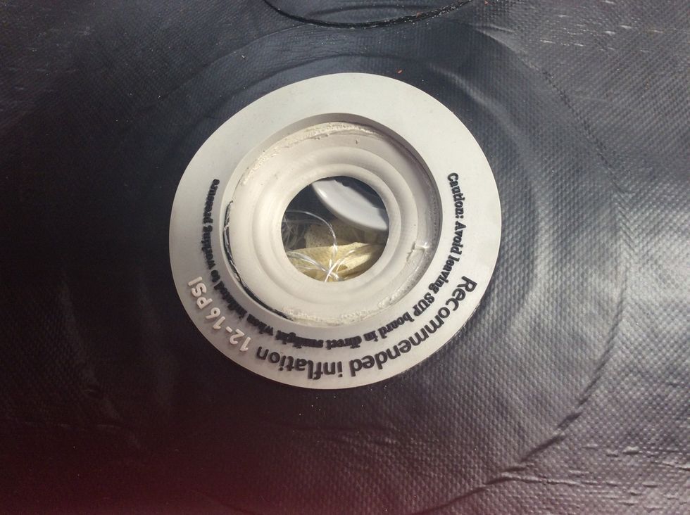 Sixth, align the female part with the hole.  Here the female part of the valve is not aligned. So, simply align it.