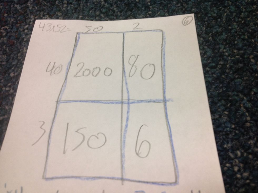 Sixth you do 3x2 then get your answer.