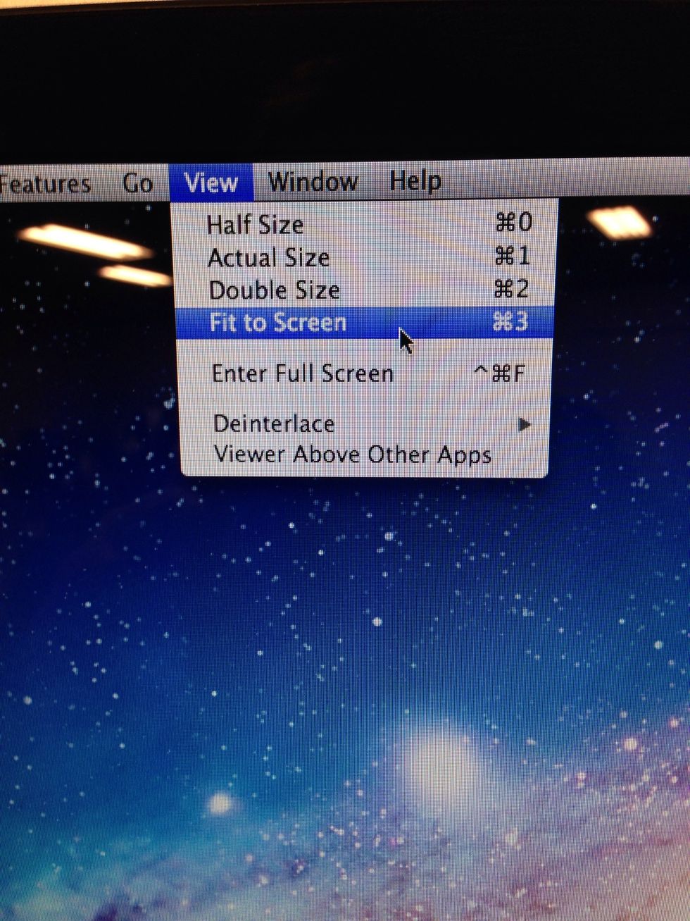 Size window to fit the screen