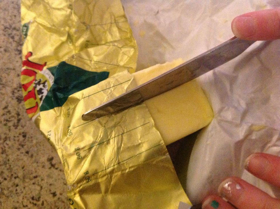 Sk\u00e4r matfettet  cut the butter