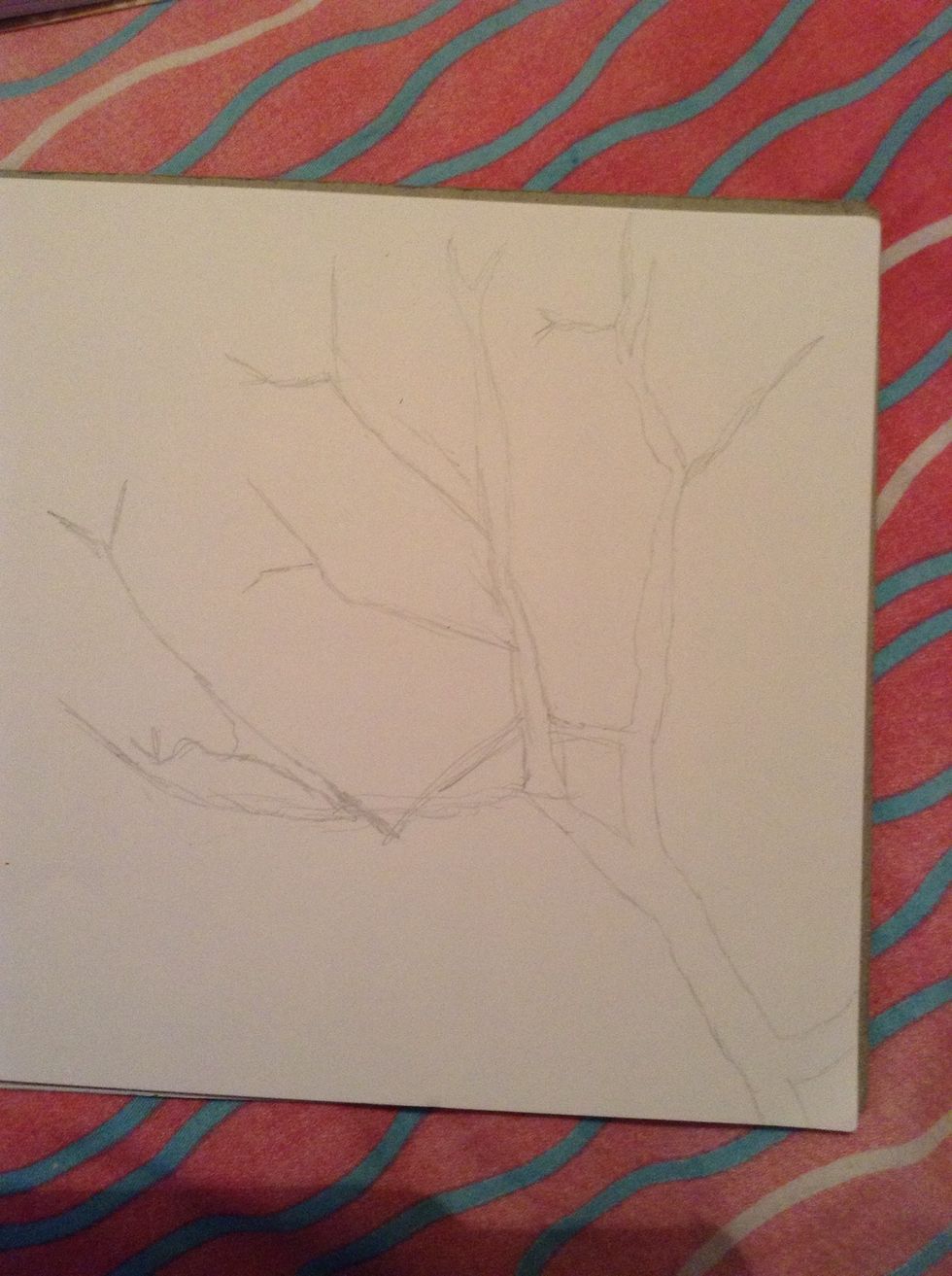 Sketch out a tree like this
