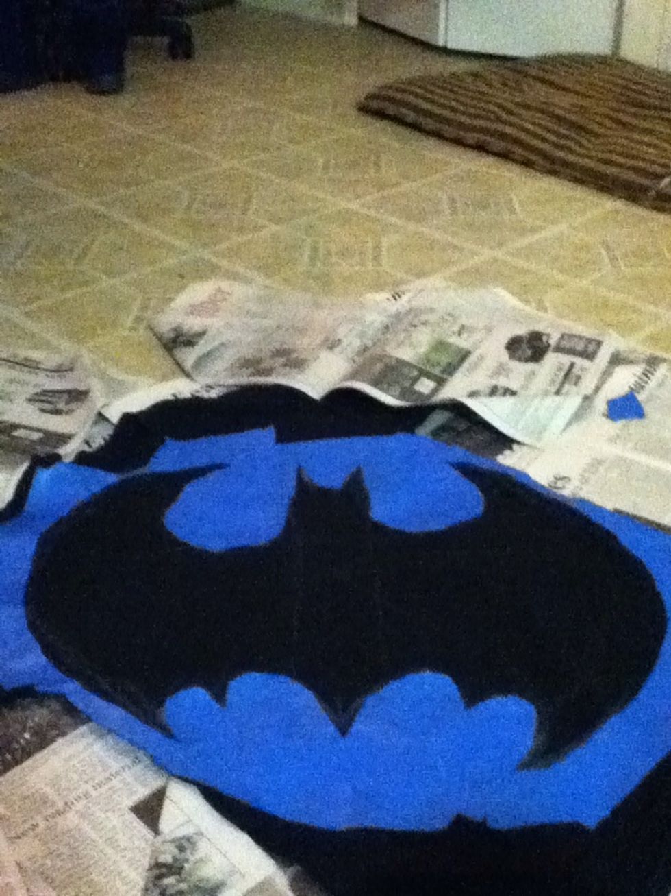 Sketch your design then tape around it, don't use to much tape though well need more later on