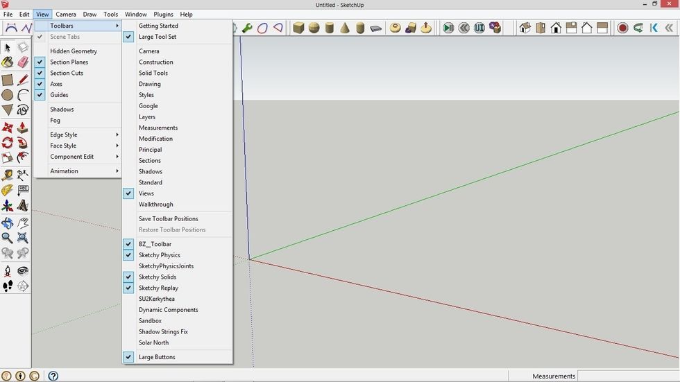 Sketchup has many tools for you to use to draw your sketch. You can also import a photo and sketch from it!