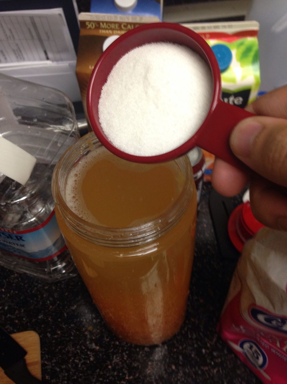 Skip this step of you would not like to add any sugar. But if you decide to put sugar just put enough to your own taste. I add about 1/4 cup to my taste.