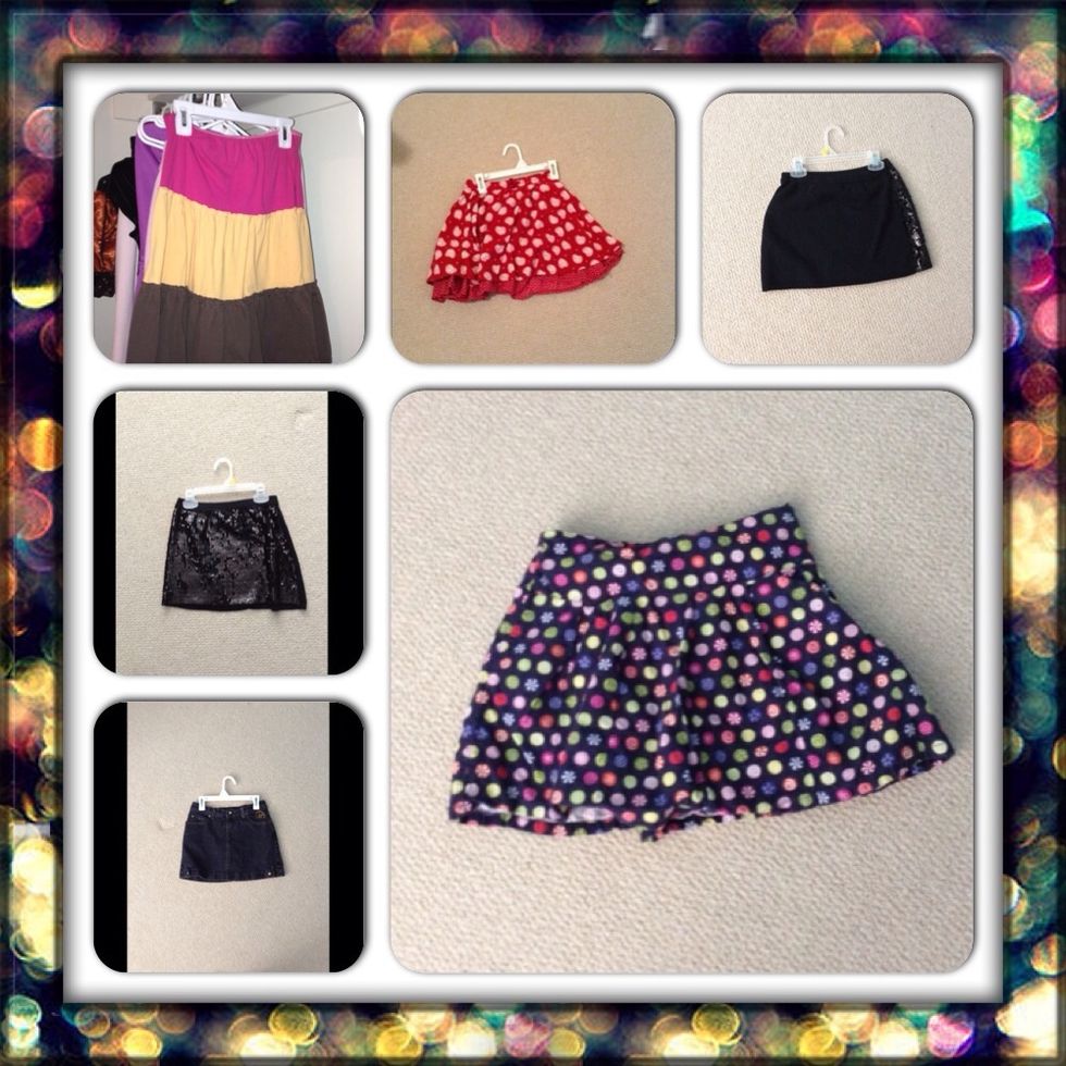 Skirts! Comment down below which one is your favorite! Also, if you're wondering what stores I got them at, you can comment! Always remember to wear either leggings or shorts underneath your skirts!\ud83d\ude0a