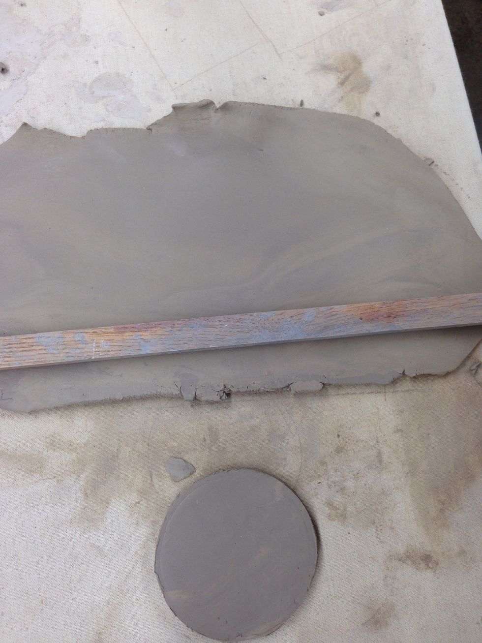 Slab Circle Pot.