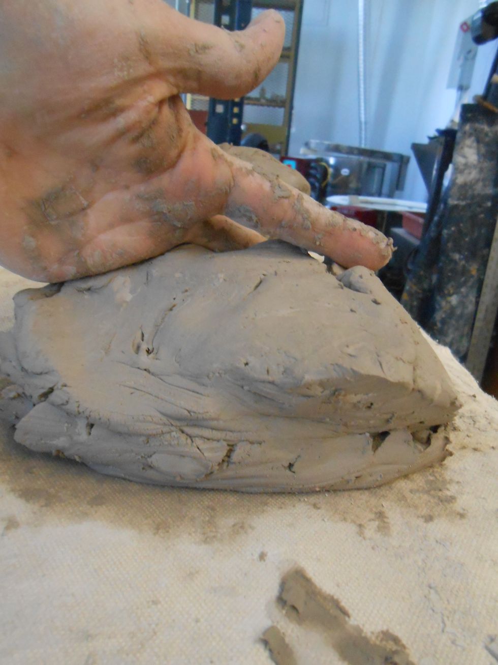 Slam it down get the air pockets out