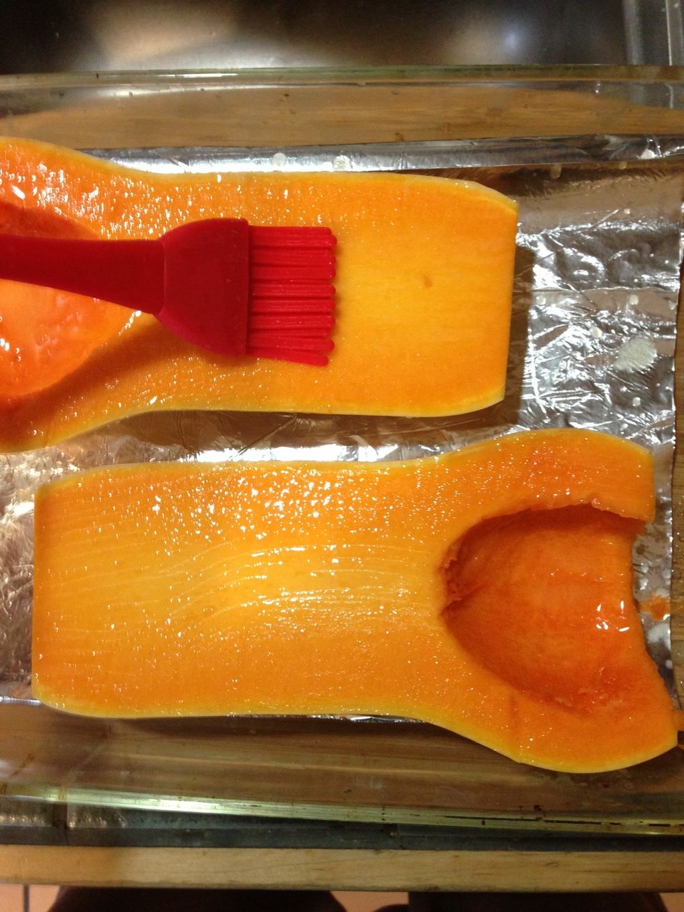 Slather your butternut hocks with actual butter, liberally ;)
