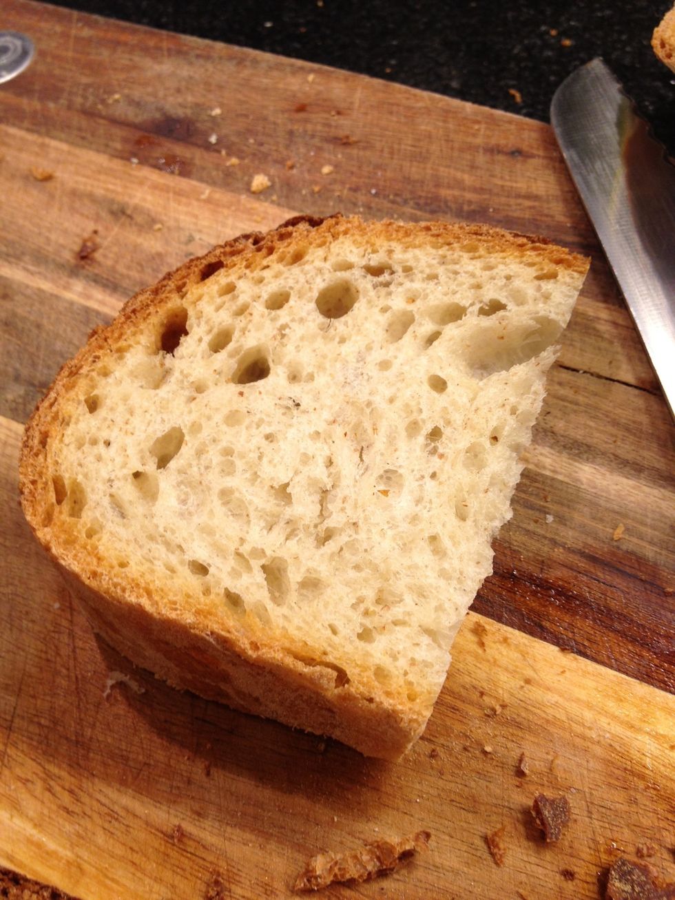 Slice a piece of bread