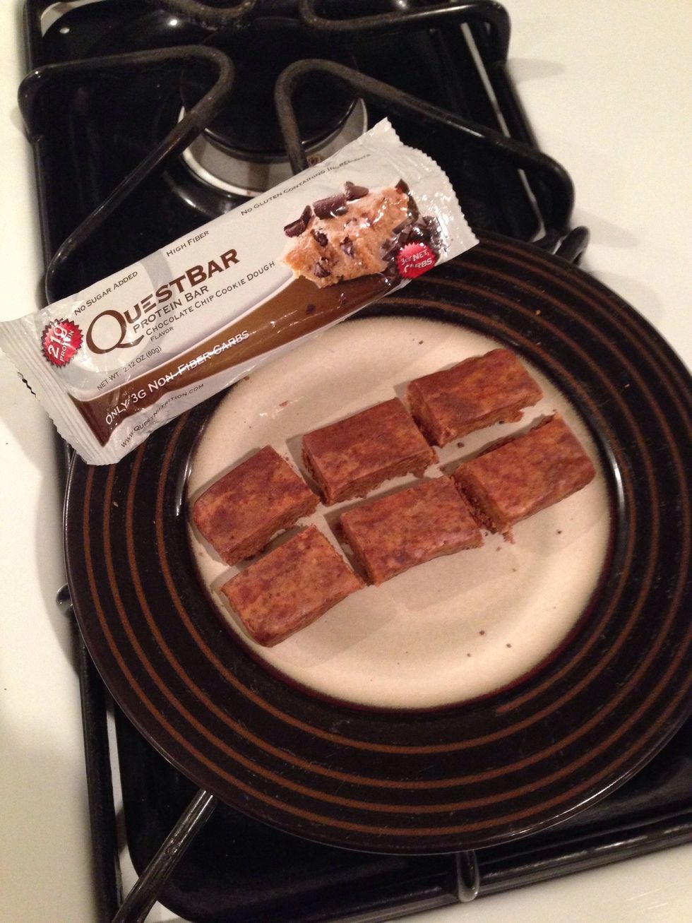 Slice a quest bar into 6 squares.