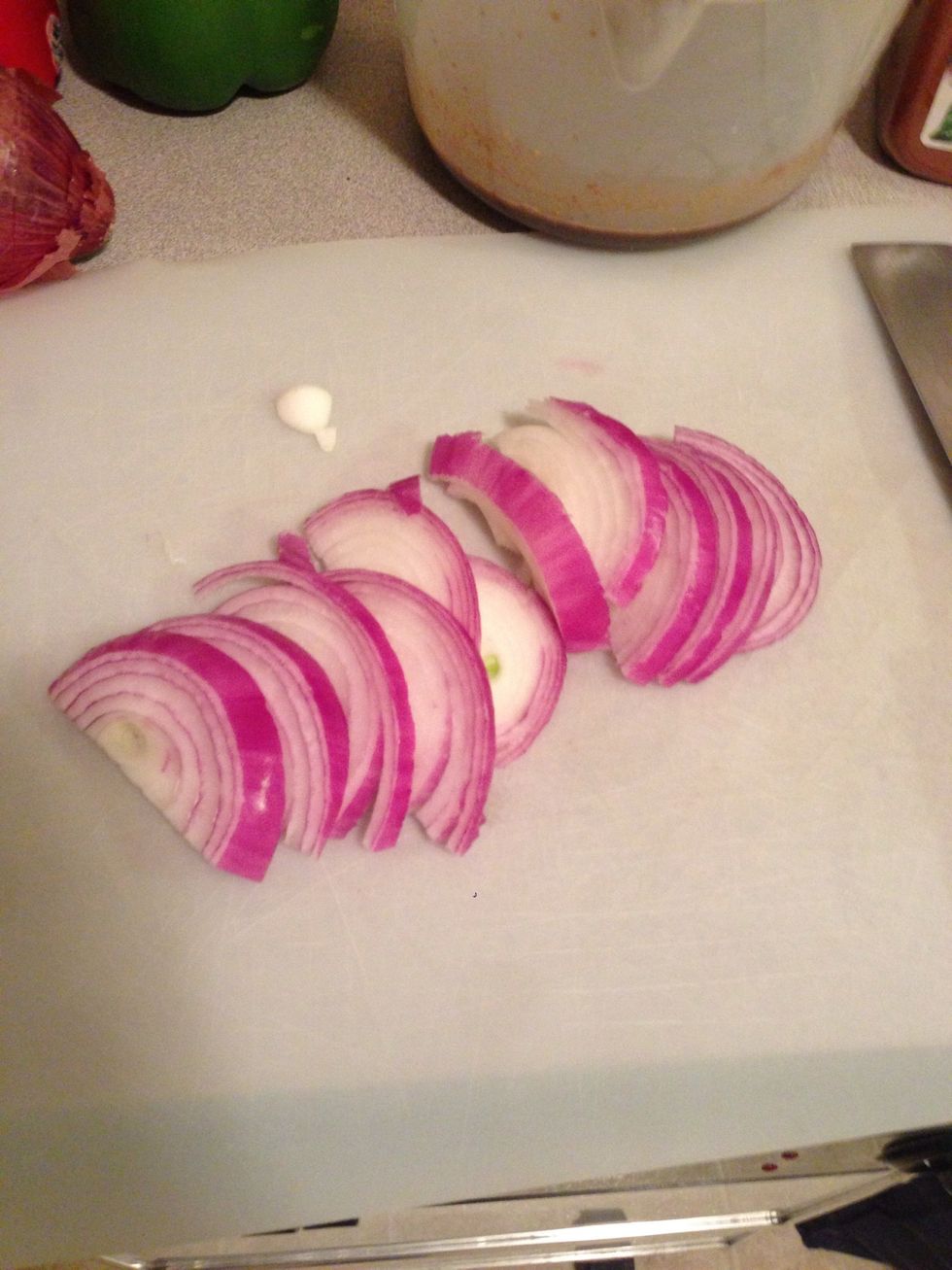 Slice an onion.