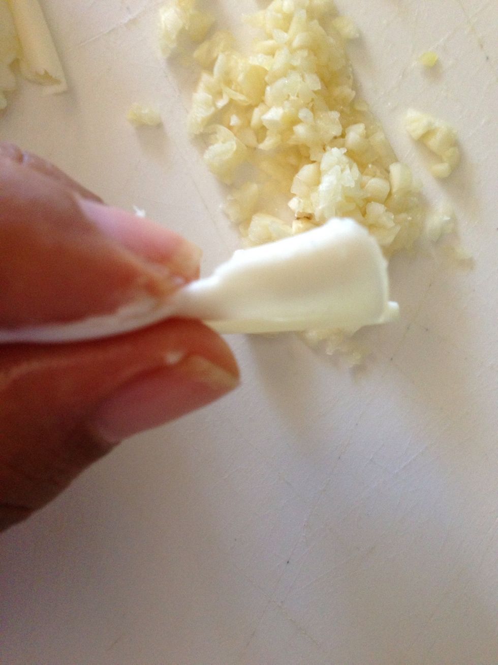 Slice as thin as you can bits of butter.