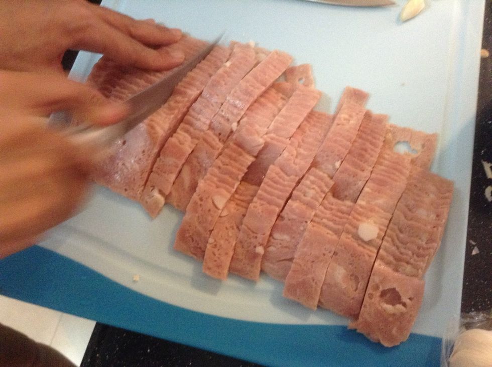 Slice bacon