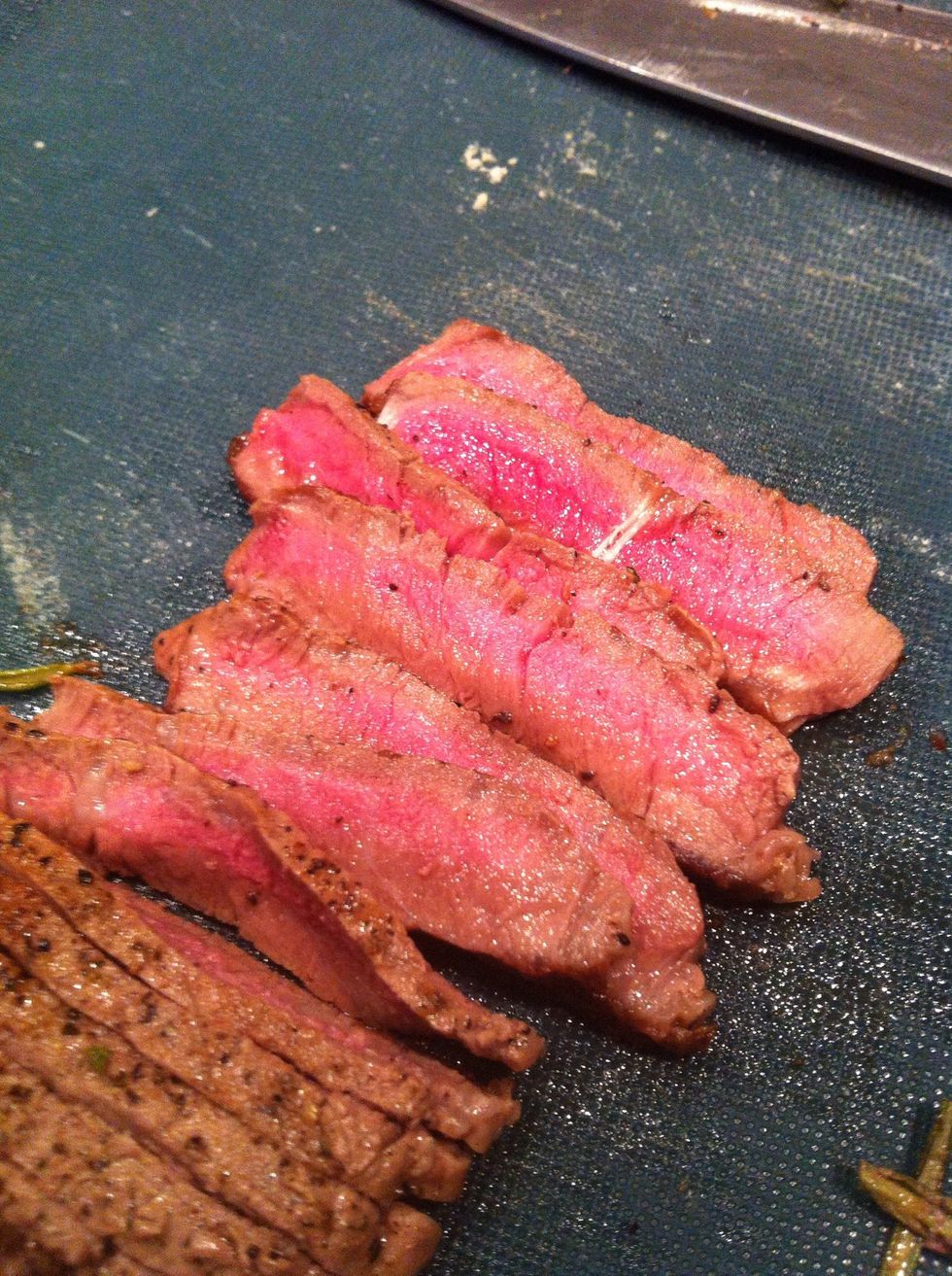 Slice beef thinly