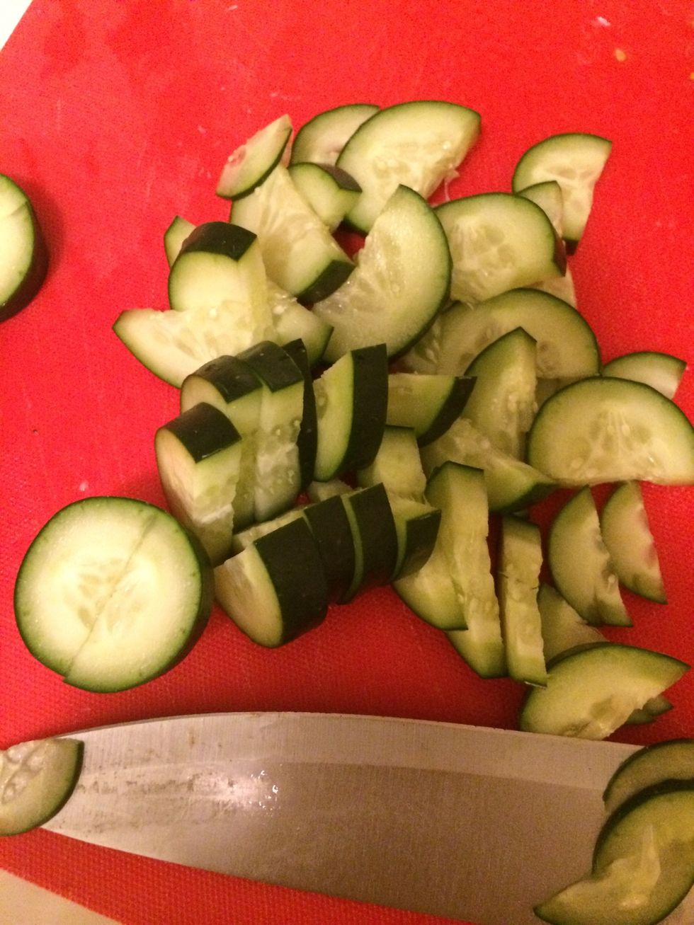 Slice cucumber